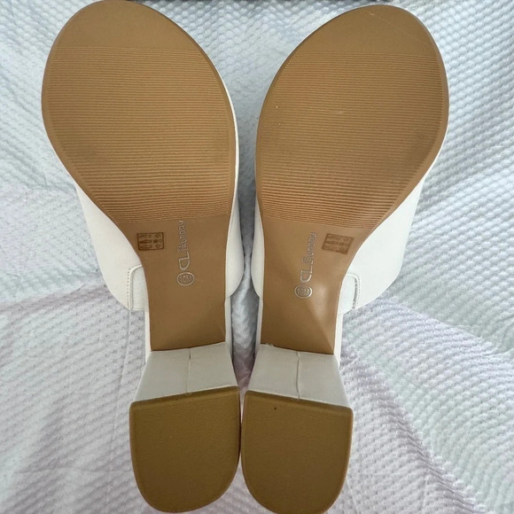 CL by Laundry Get On Platform Heel Sandals in White New in Box size 10 / 41 - Picture 8 of 16
